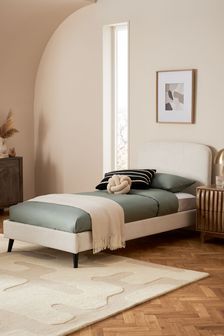 Casual Boucle Natural Oyster Matson Upholstered Single Bed Bed Frame (472899) | €400