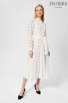 Hobbs Cream Lucilla Dress (473049) | 290 €