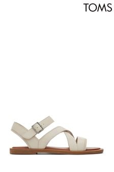 TOMS Natural Sloane Sandals In Fog Leather (473154) | HK$720