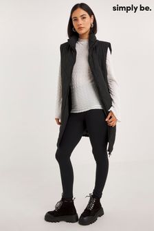 Simply Be Black Cinch Waist Quilted Gilet (473700) | €29