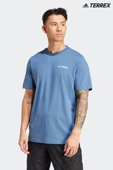 Blau - adidas Terrex T-Shirt mit Grafik, Khakigrün (473842) | 47 €