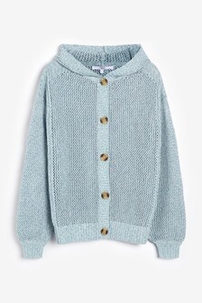 Cardigan à capuche en maille filet
