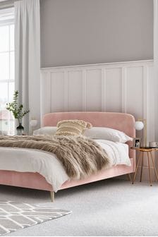 Opulent Velvet Blush Pink Matson Upholstered Bed Frame (474425) | €365 - €675