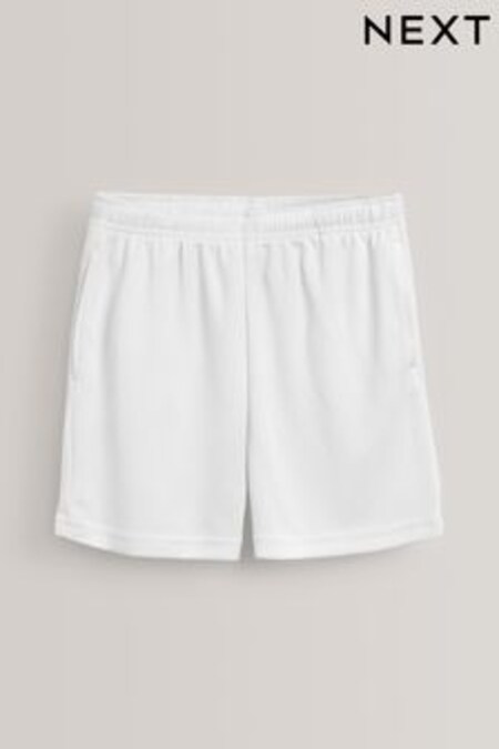 White Football Sports Shorts (3-16yrs) (474609) | $10 - $24