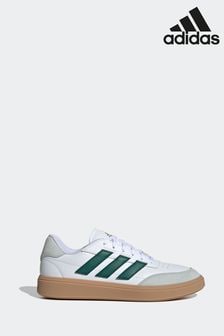 adidas White/Green Courtblock Trainers (475376) | ₪ 251