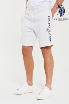 U.S. Polo Assn. Light Grey Marl USPA Sport Shorts (476363) | 198 QAR