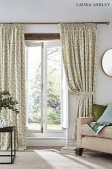 Laura Ashley Hedgerow Willow Leaf Pencil Pleat Curtains (477319) | €70 - €140