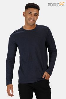 Regatta Karter II Langärmeliges T-Shirt, Blau (477653) | 19 €
