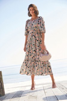 Off Shoulder Tiered Maxi Dress