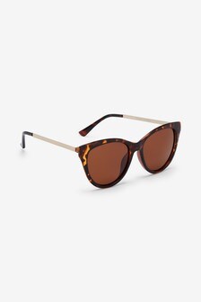 Tortoiseshell Brown Cat Eye Polarised Sunglasses (478075) | 9 €