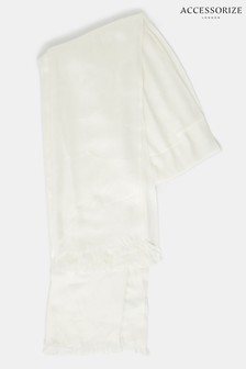 Étole Accessorize tissée crème unie