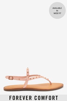 Sandales Forever Comfort® cloutées à entredoigt