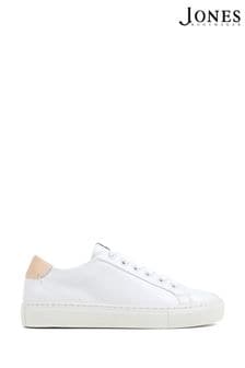 Jones Bootmaker Consciously Crafted Tillie Apple White Leather Trainers (479269) | KRW162,600