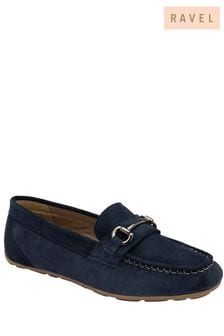 Ravel Blue Leather Driving Shoes Loafers (479287) | ₪ 302
