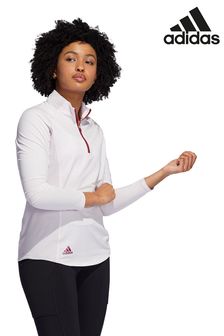 adidas Golf Pink HeatReady 1/2 Zip Sweatshirt (479589) | $76