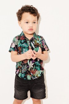 Haut à manches courtes en coton (3 mois - 7 ans)