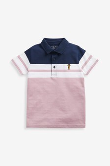 Colourblock Short Sleeve Polo (3-16yrs)