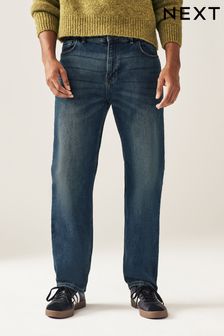 Vintage-Dunkelblau - Straight Fit - Vintage Authentic Stretch-Jeans (483151) | 19 €