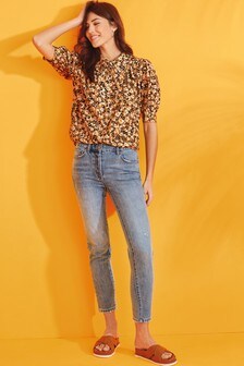 Chemise avec col brillant