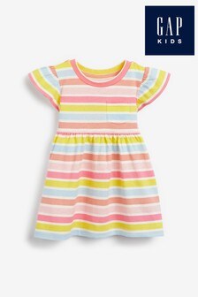 Gap Multi Stripe Skater Dress