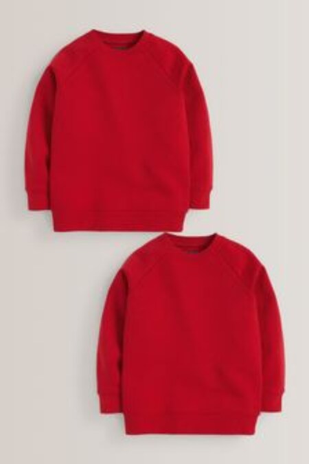 Red 2 Pack Crew Neck School Sweater (3-17yrs) (484442) | 21 € - 37 €