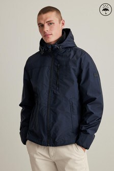 Navy Shower Resistant Lightweight Hooded Jacket With Fleece Lining (484695) | BGN 166