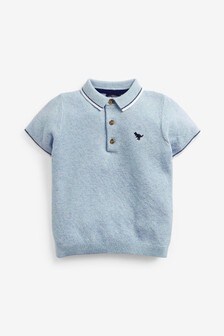 Polo en maille texturée (3 mois - 7 ans)