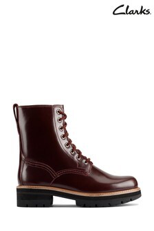 Clarks Merlot Leather Orianna Hi Boots