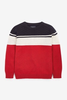 Pull color block (3-16 ans)