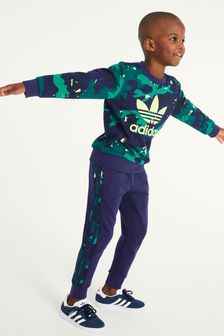 adidas Originals Little Kids All Over Print Crew and Joggers Tracksuit (485538) | CA$103