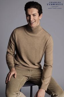 Charles Tyrwhitt pulover iz merino volne z zavihanim ovratnikom  (485671) | €91