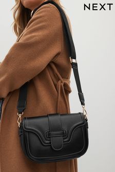 Black Casual Flap Over Cross-Body Bag (486053) | €34