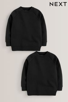 Black 2 Pack Crew Neck School Sweater (3-16yrs) (486291) | $21 - $41