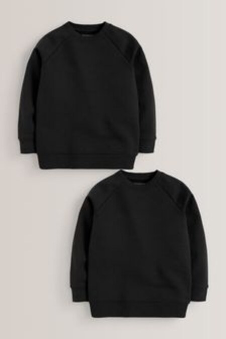 Black 2 Pack Crew Neck School Sweater (3-17yrs) (486291) | 21 € - 37 €