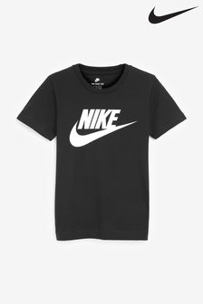 שחור - חולצת טי עם לוגו לילדים של Nike דגם Futura (486409) | ‏70 ‏₪