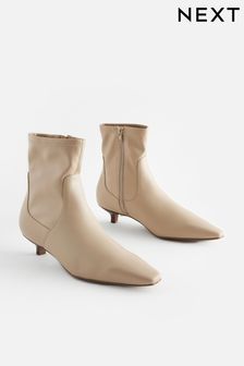 Cream Regular/Wide Fit Forever Comfort® Chisel Toe Sock Boots (486466) | kr680