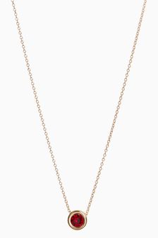Gold Plated Birthstone Necklace (486625) | $23