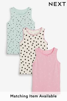 Pink/Cream/Green Vests 3 Pack (1.5-16yrs) (486791) | €11 - €14