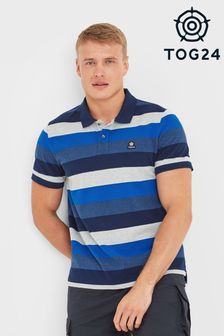 Tog 24 Blue/White Flaxby Deep Port Polo T-Shirt (486922) | ₪ 146