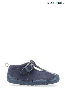 Start-Rite Cuddle Blue Nubuck First Walker Baby Shoes (487050) | $66