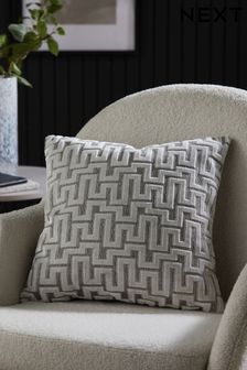 White Small Square Fretwork Cushion (487533) | 28 €