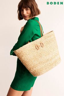 Boden Brown Woven Summer Basket Bag (488767) | €117