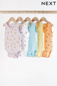 花彩色系 - 5件裝嬰兒背心連身衣 (488990) | NT$710 - NT$800