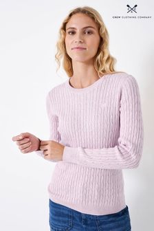 Crew Clothing Heritage Crew Neck Cable Jumper (489012) | kr1 010