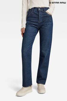 G Star Viktoria Straight-Jeans mit hohem Bund, Blau (489051) | 107 €