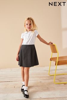 Grey 2-In-1 Short Sleeve School Pinafore Dress (3-14yrs) (489230) | AED39 - AED53