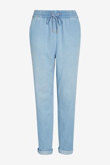 Pantalon de jogging en jean doux