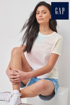 T-shirt Gap à manches courtes et logo rétro
