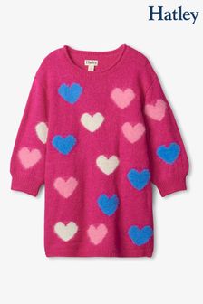 Hatley Magic Hearts Pulloverkleid, Rosa (490561) | 27 €