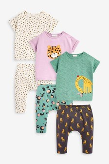Lot de 6 ensembles Scandi leggings et bodies (0 mois - 2 ans)